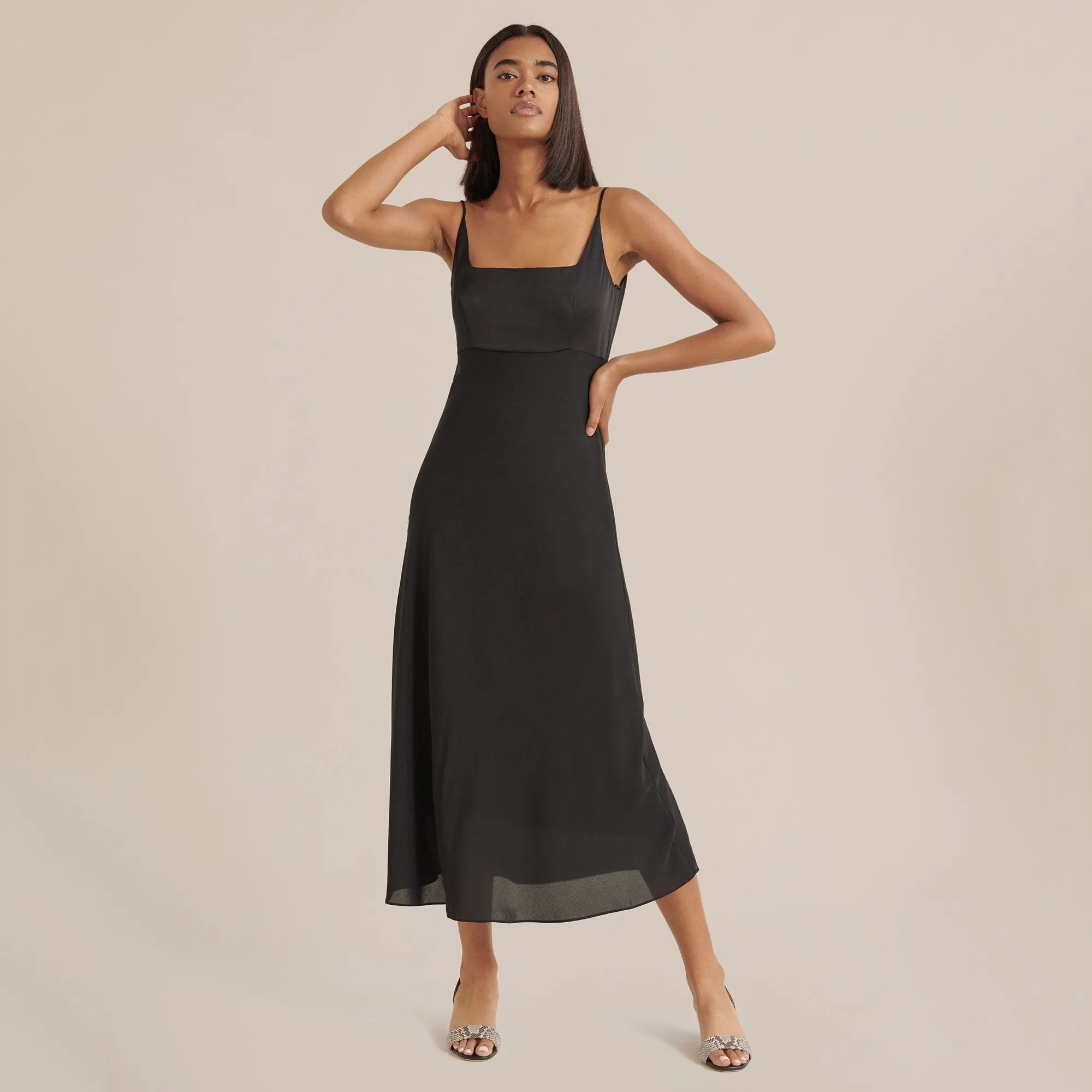 Alysha Square-Neck Dress