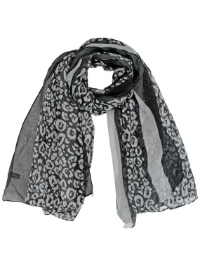 Animal Print Sheer Scarf Wrap