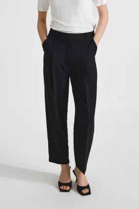 ANKLE LENGHT SUIT TROUSERS - BERGA BLACK