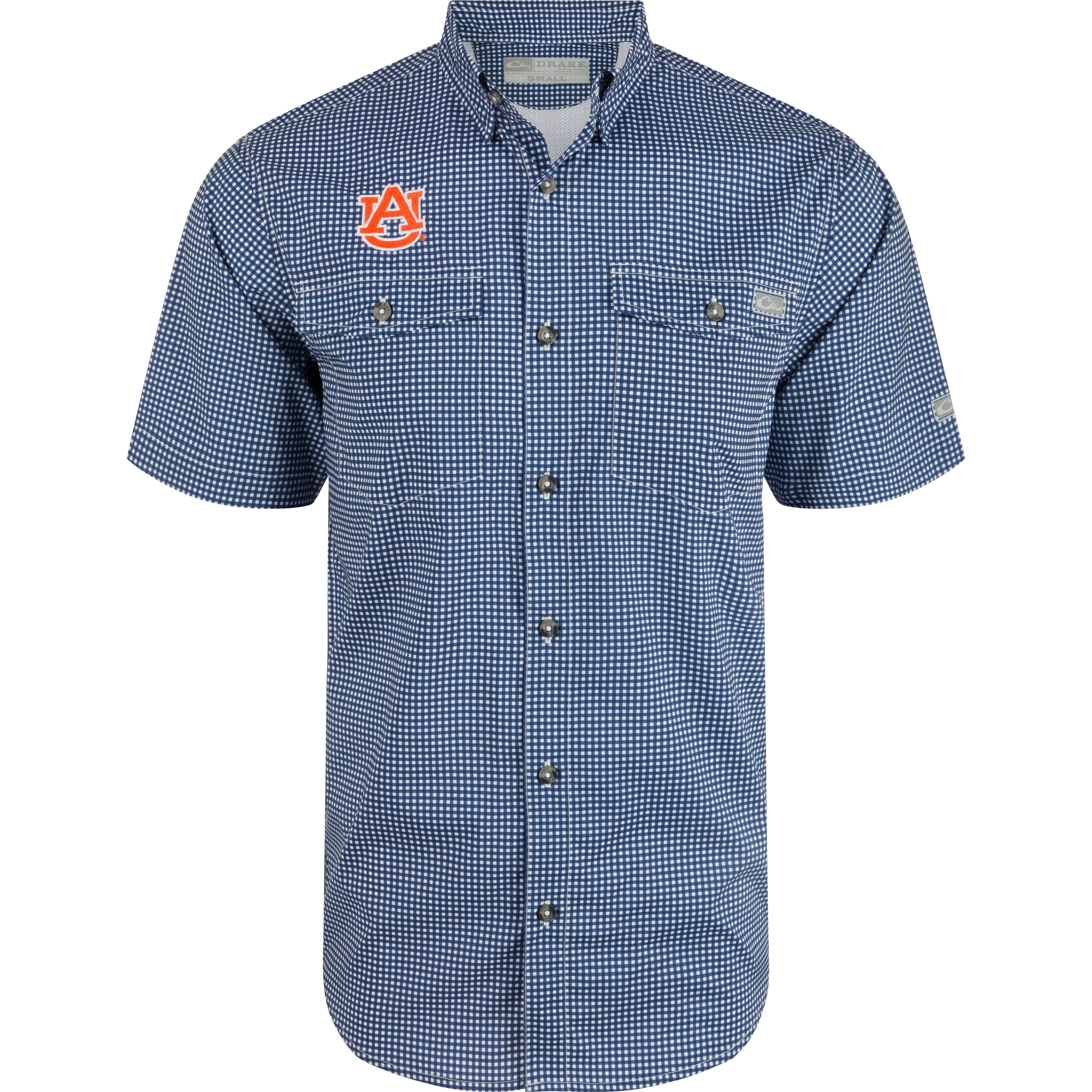 Auburn Frat Gingham Short Sleeve Shirt