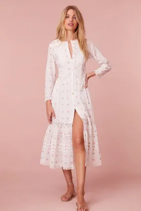 Avin Cotton Embroidered Midi Dress