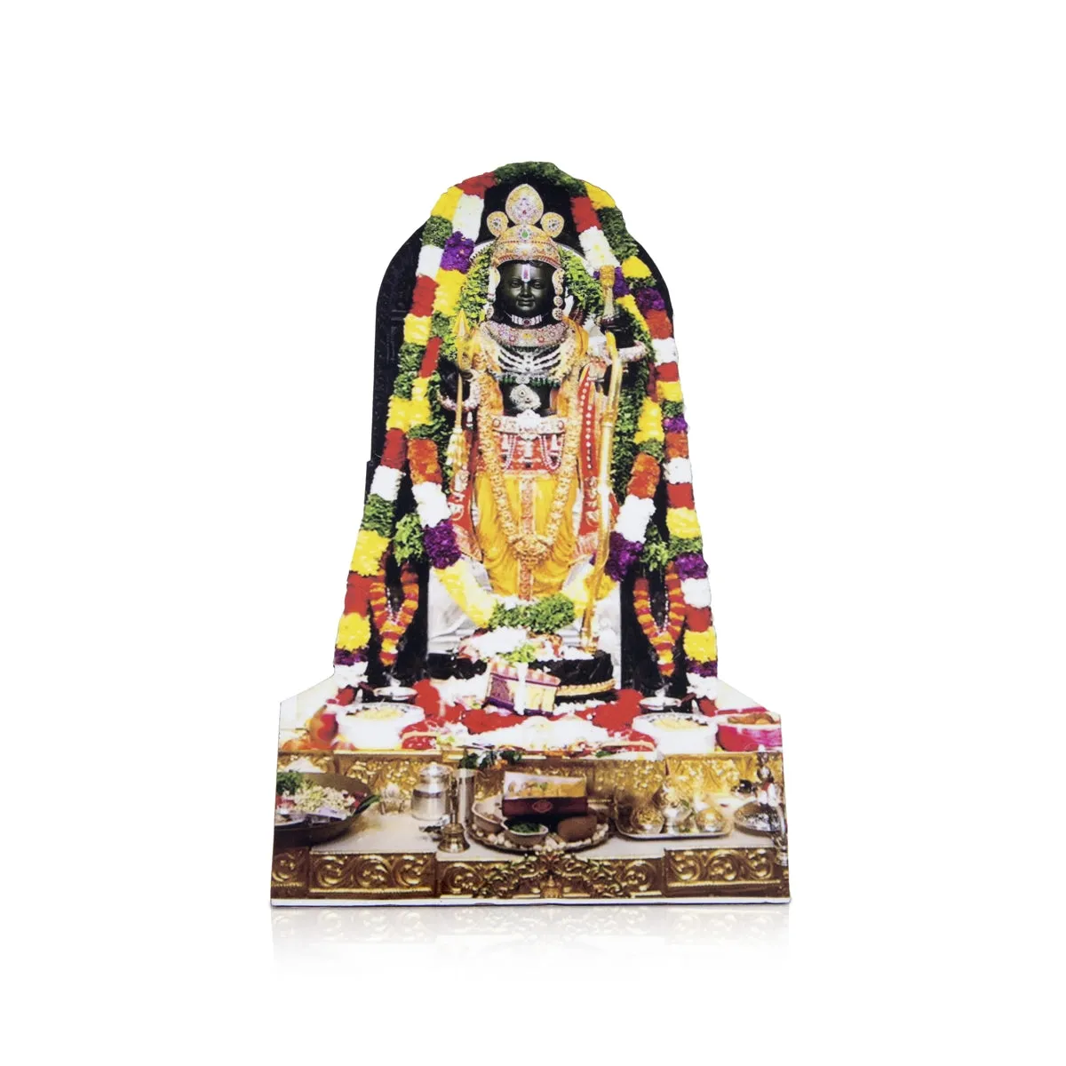 Ayodhya Rama Cut Out - 8 x 4.75 Inches | Ayodhya Ramar Photo Frame for Home