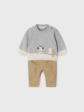 Baby Boy Sweater & Long Trouser Set - Luna Vig | Mayoral