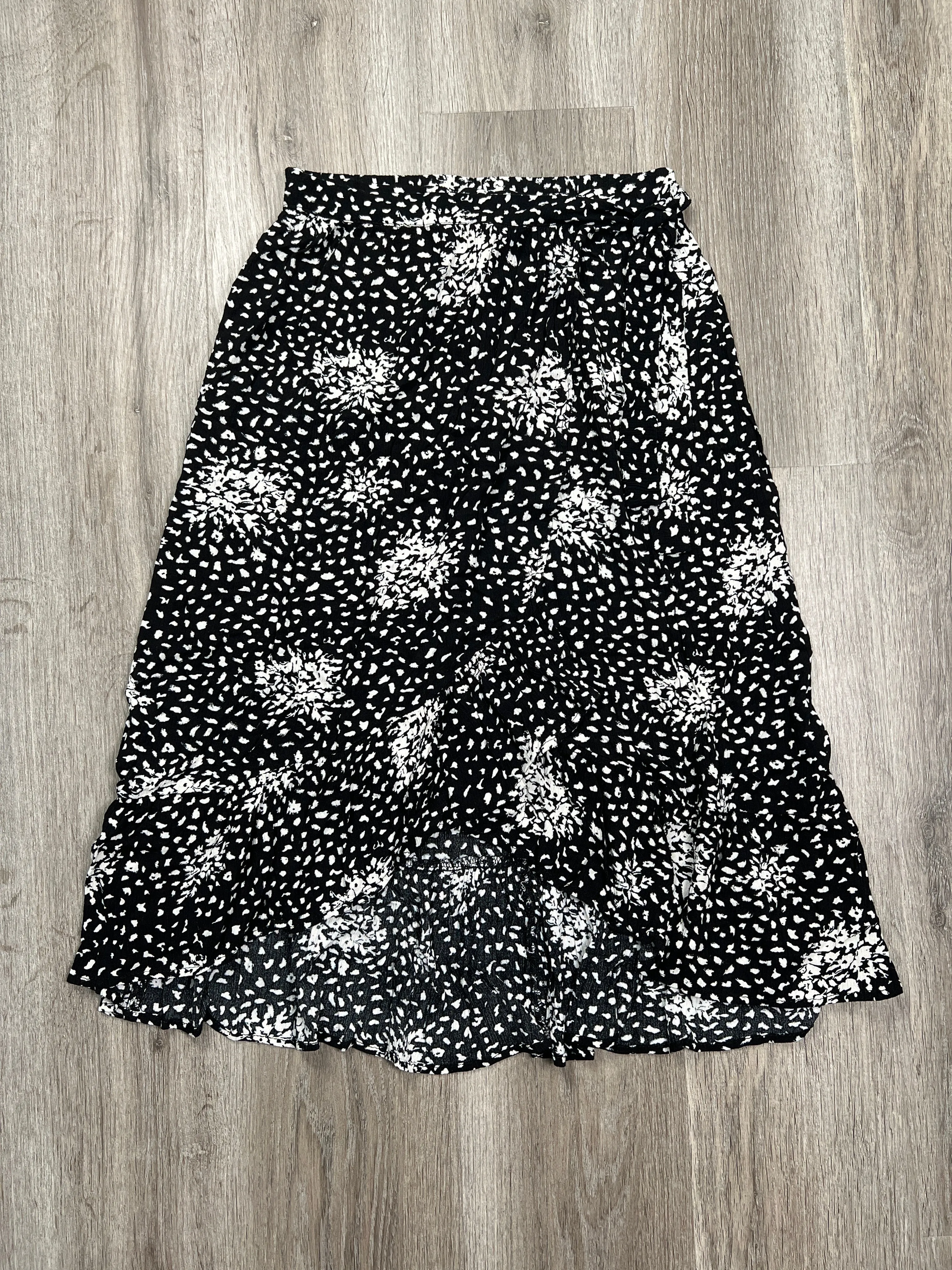 Black Denim Skirt Midi Knox Rose, Size Xs