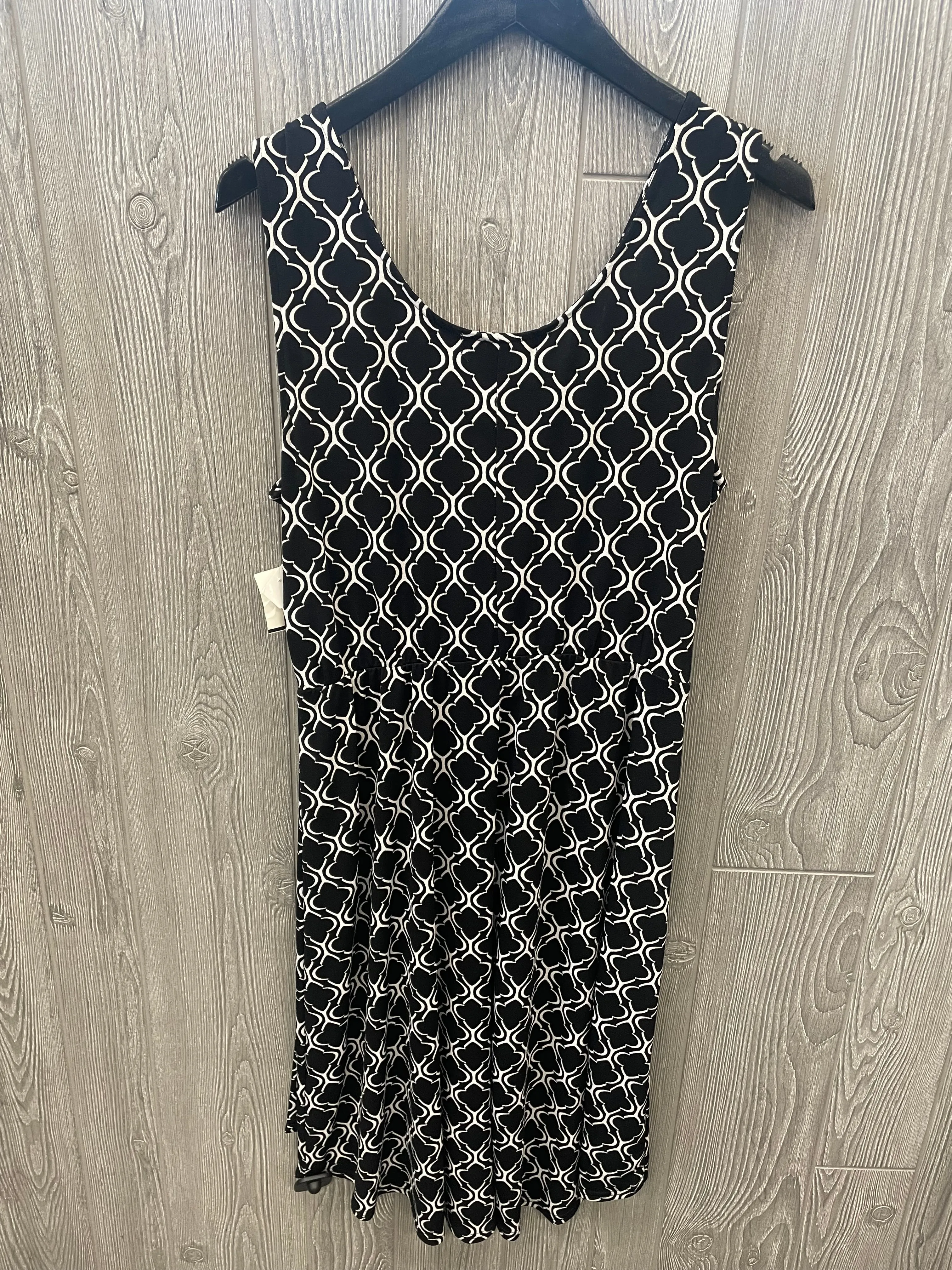 Black Dress Casual Midi Clothes Mentor, Size L