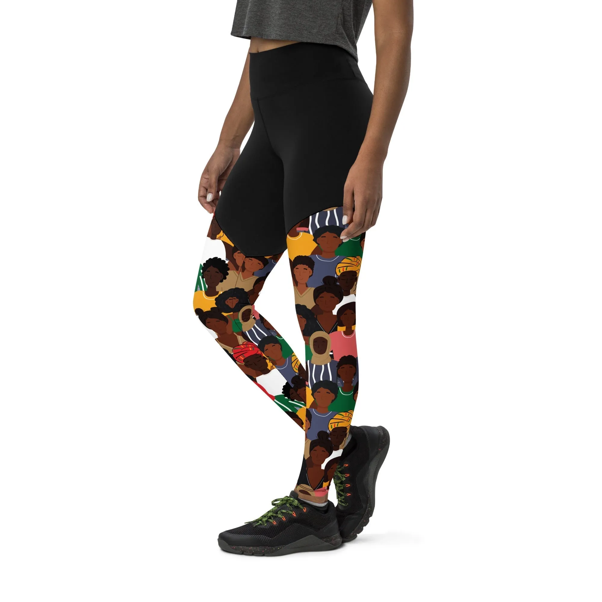 Black History Celebration Compression Leggings