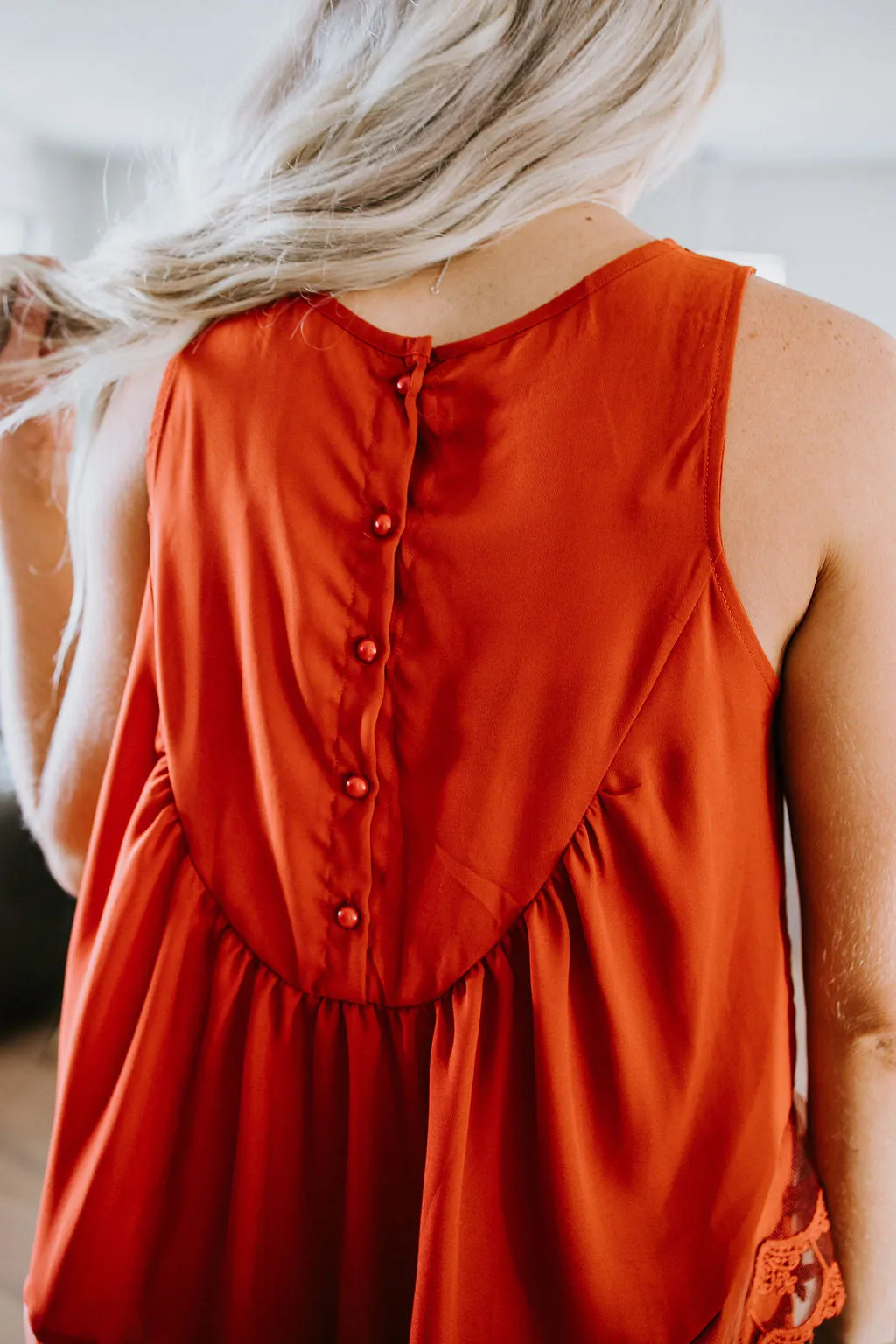 Brenley Lace Trim Tank Top