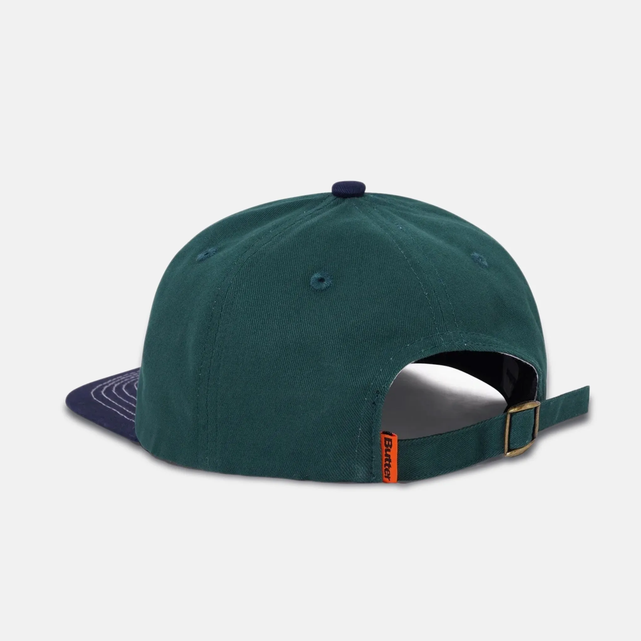 Butter Goods - Caterpillar 6 Panel Cap - Forest / Navy