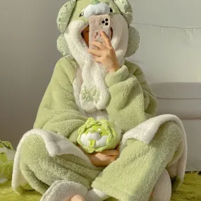 Cabbage Shiba Inu Pajama Set