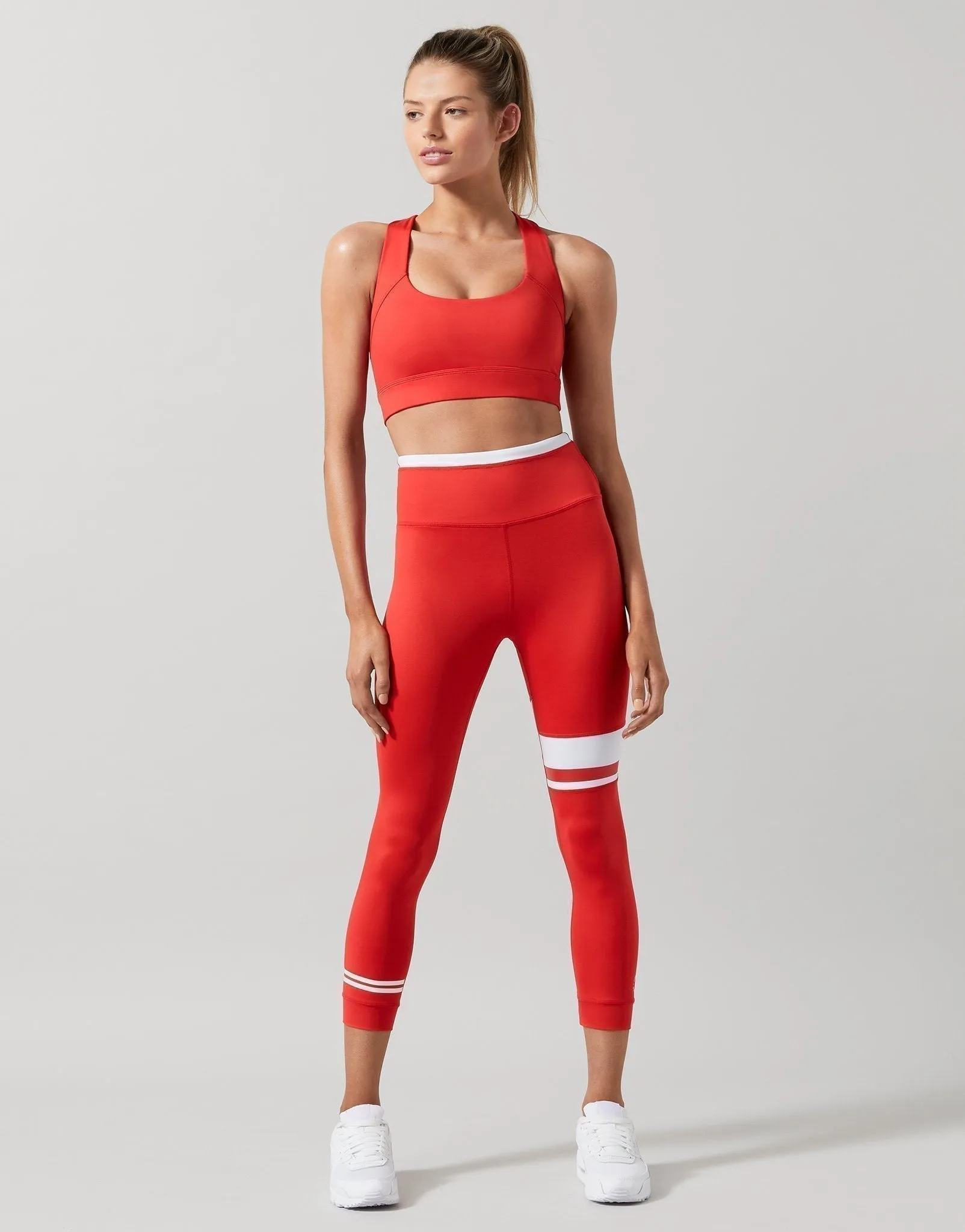 Cali 7/8th Leggings in Red