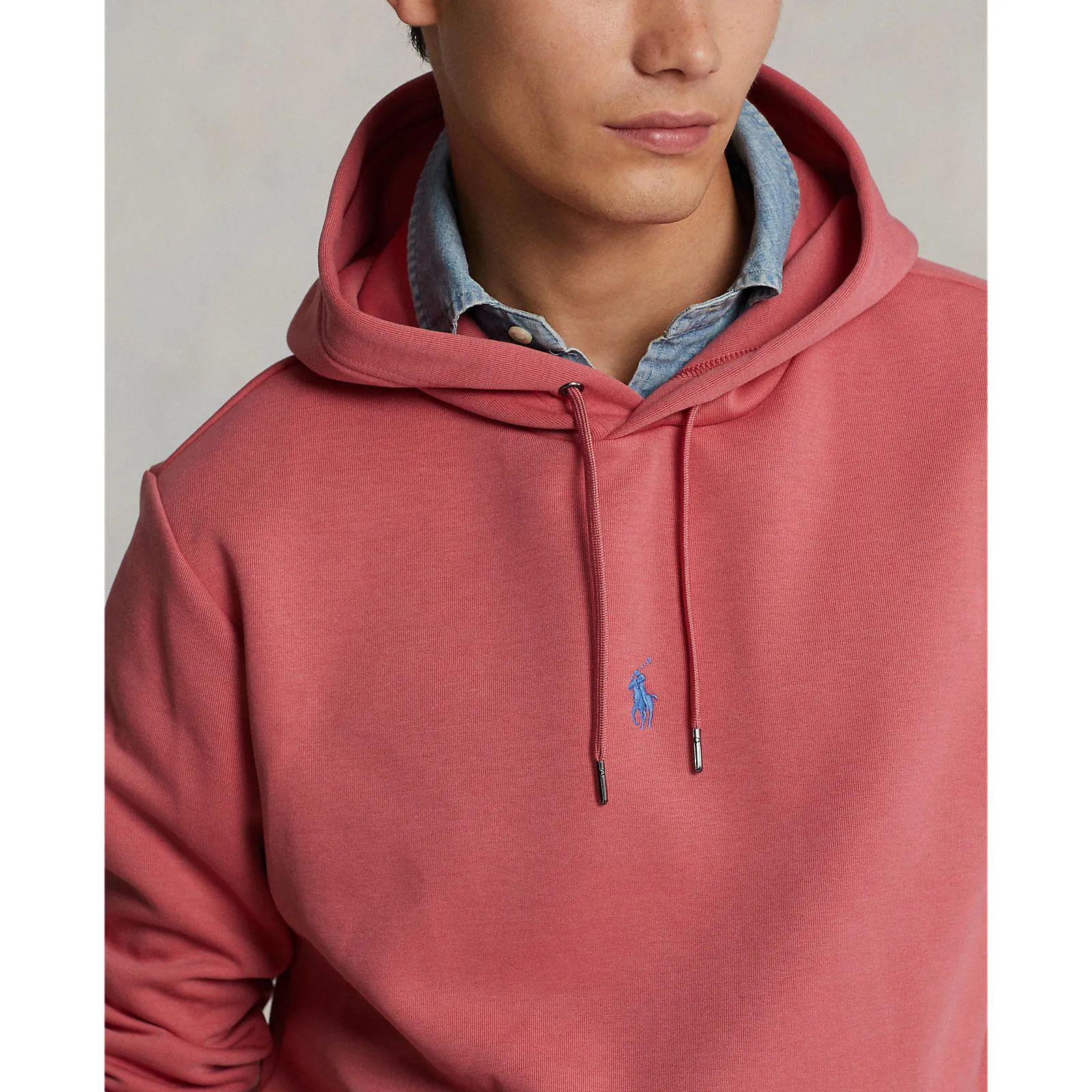 Central Pony Double Knit Hoodie - Berry