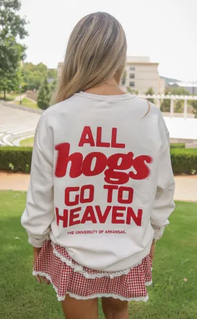 charlie southern: all hogs go to heaven sweatshirt