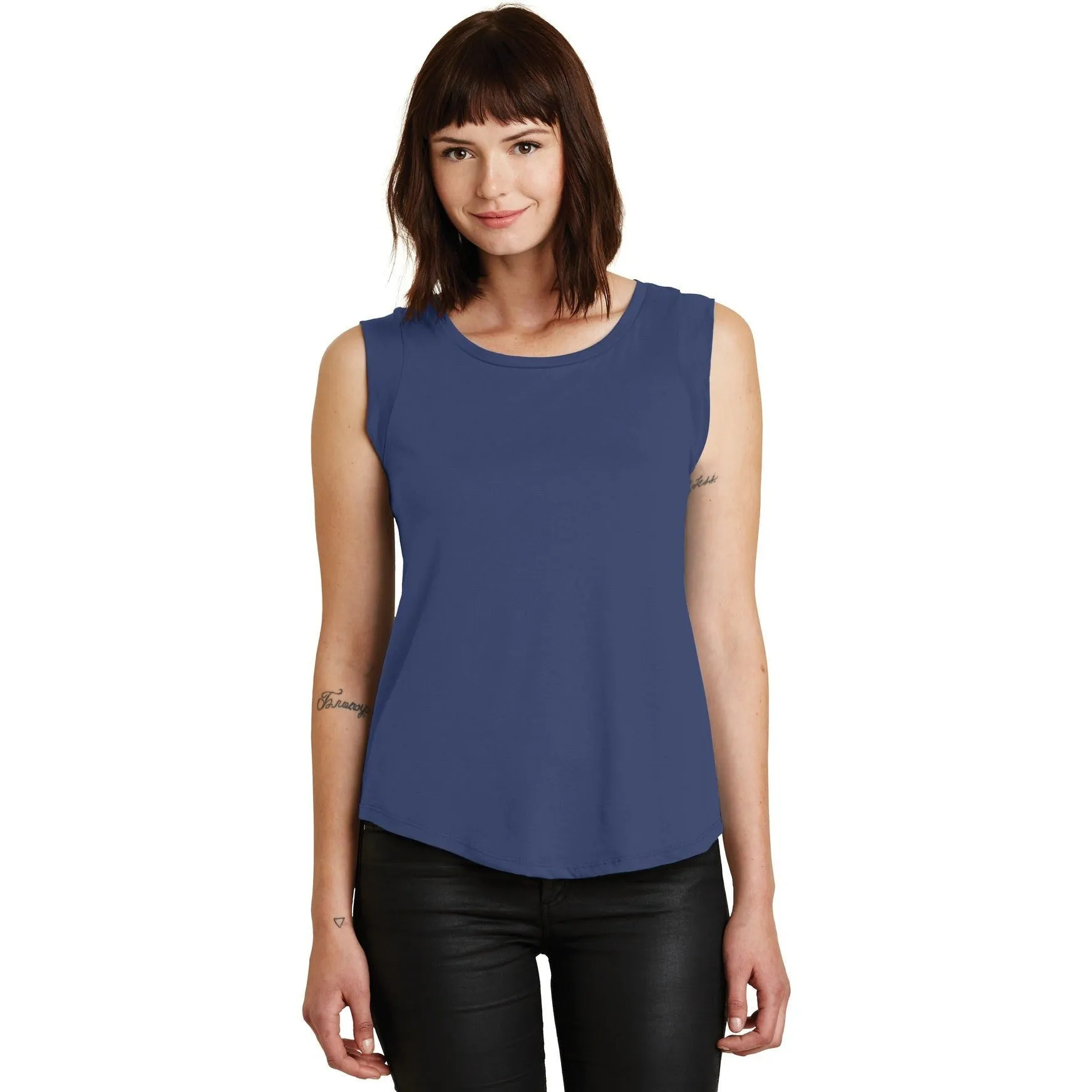 CLOSEOUT - Alternative Women's Cap Sleeve Satin Jersey Crew T-Shirt