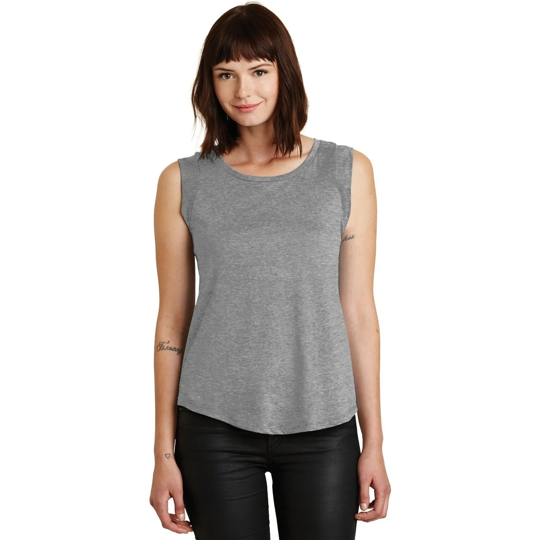 CLOSEOUT - Alternative Women's Cap Sleeve Satin Jersey Crew T-Shirt