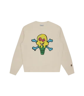 CONES & BONES CREWNECK - OFF WHITE