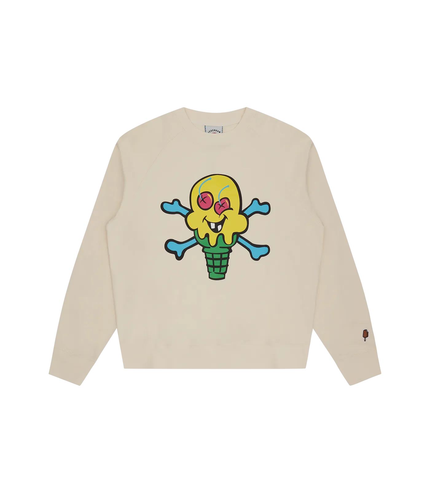 CONES & BONES CREWNECK - OFF WHITE