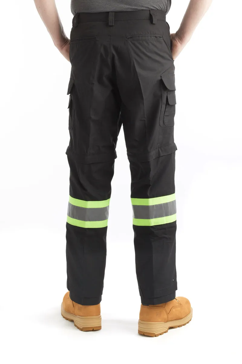 CoolWorks Hi-Vis Men's Ventilated Cargo Work Pants CW2BLAK - Black