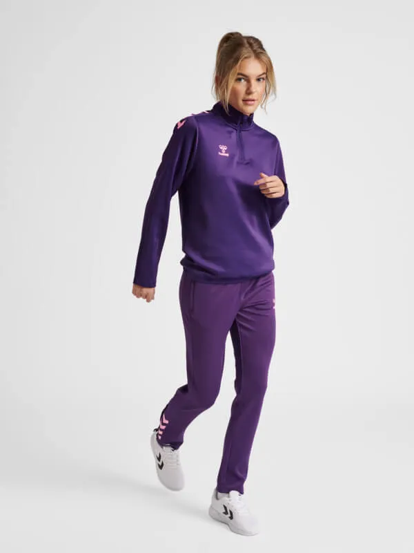 Core Xk Women Polyester Purple Sweatshirt