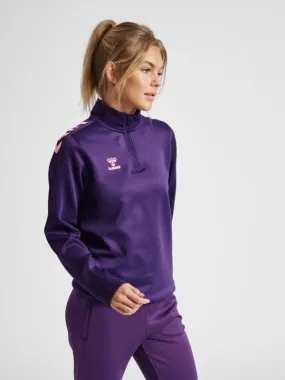 Core Xk Women Polyester Purple Sweatshirt