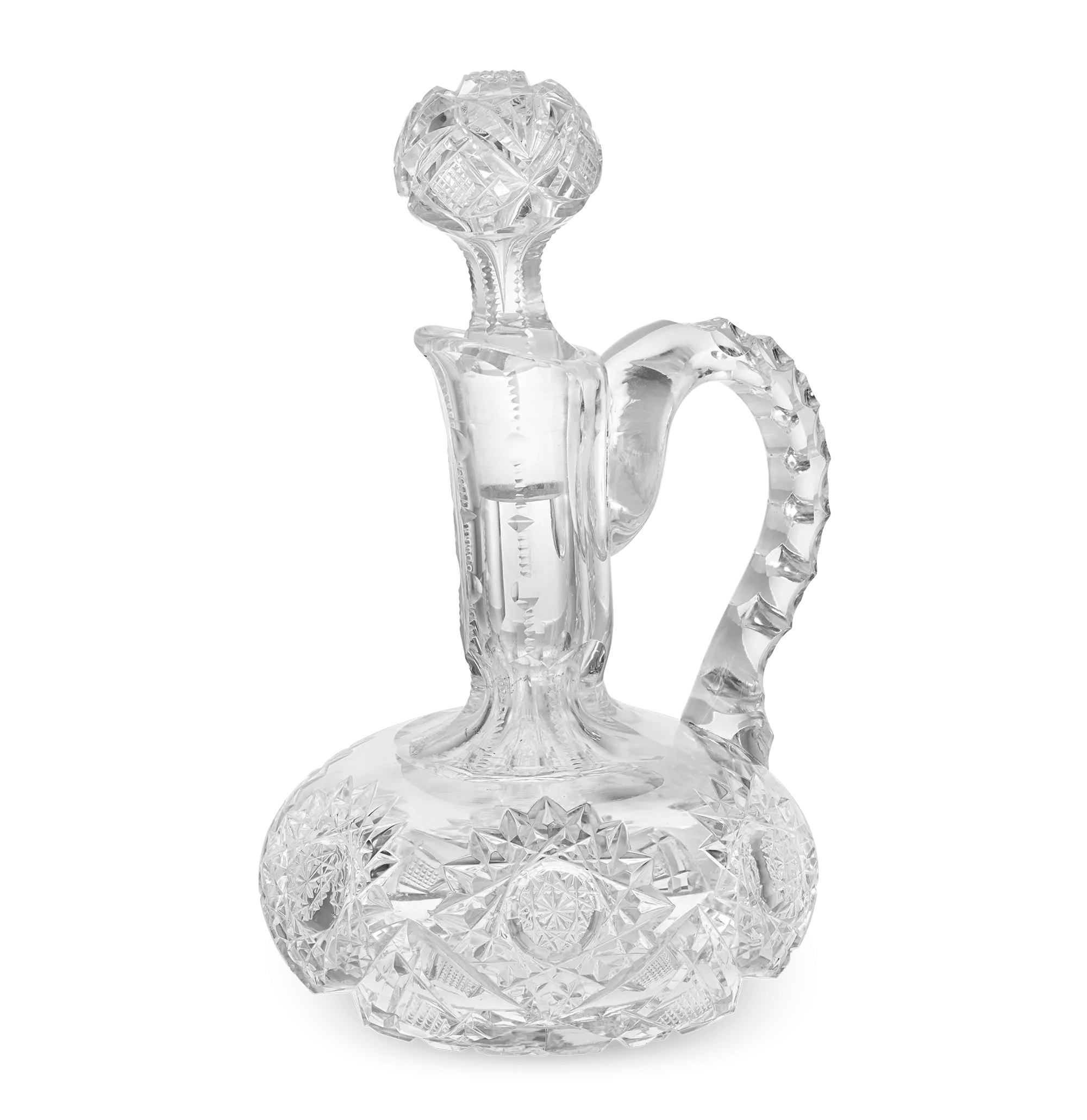 Cut Glass Cruet Bottle in the Somerset Pattern