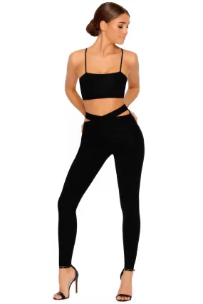 Cut Outta Here Cut Out Leggings in Black