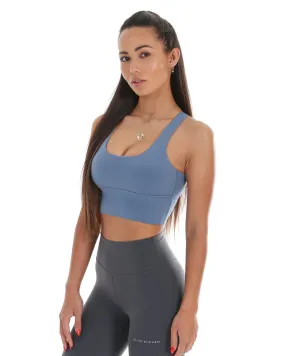 EE Square Neck Bra - Blue