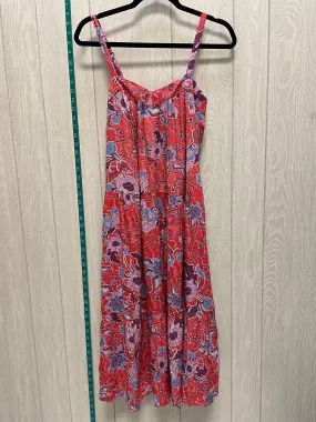 Floral Print Dress Casual Midi Knox Rose, Size Xs