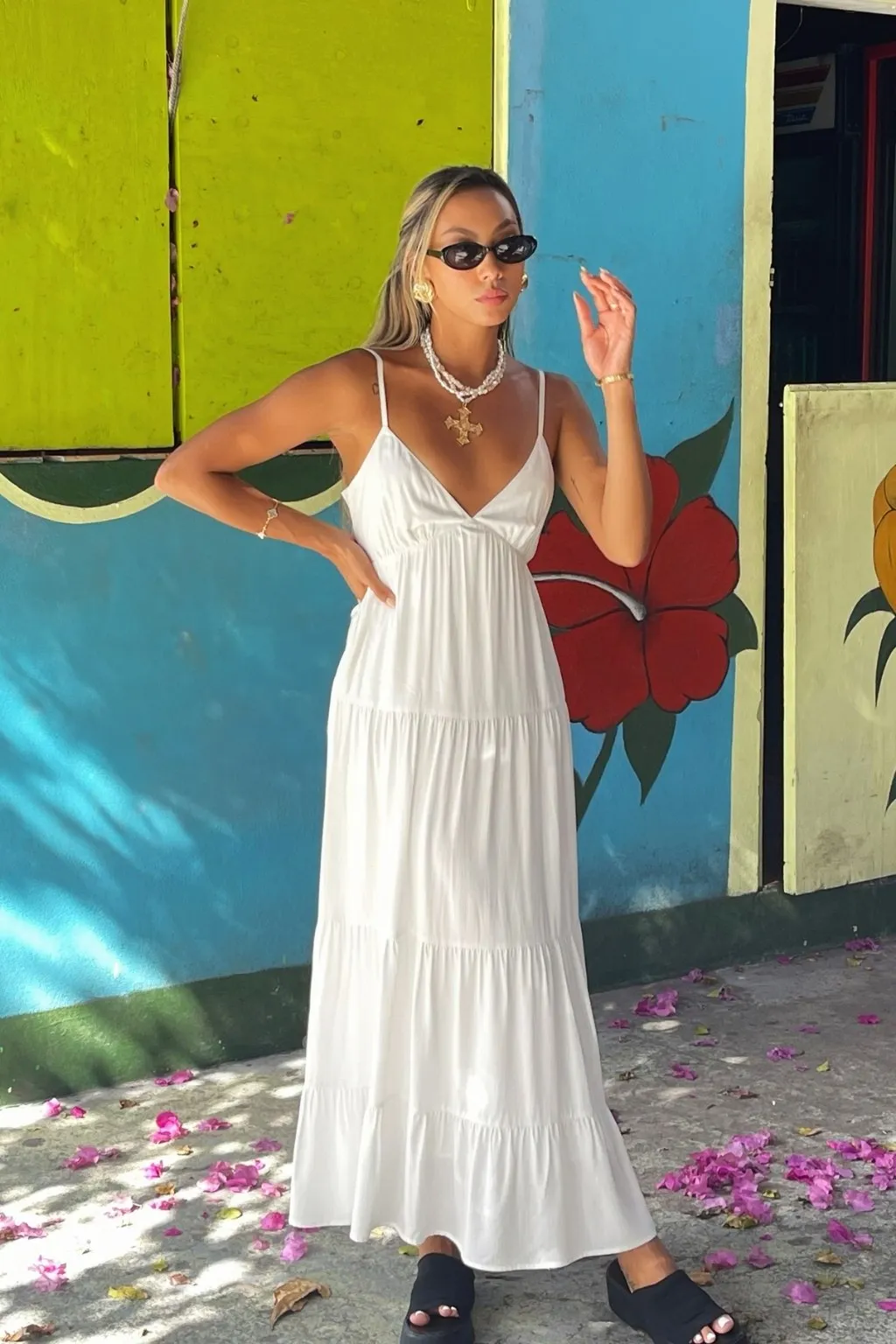 Freya White Maxi Dress