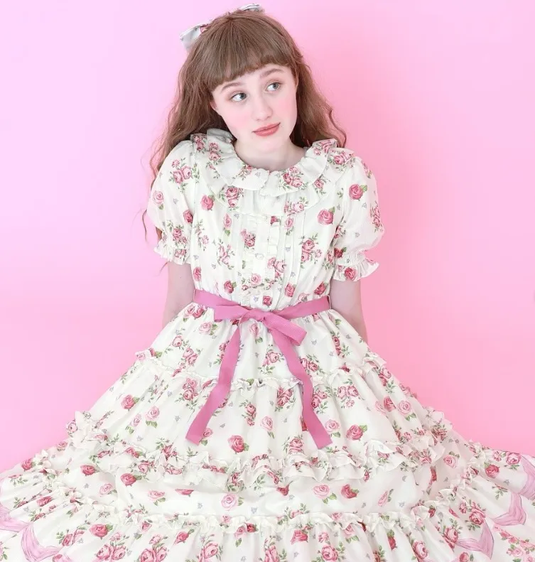 Frill ROSE Onepiece Dress