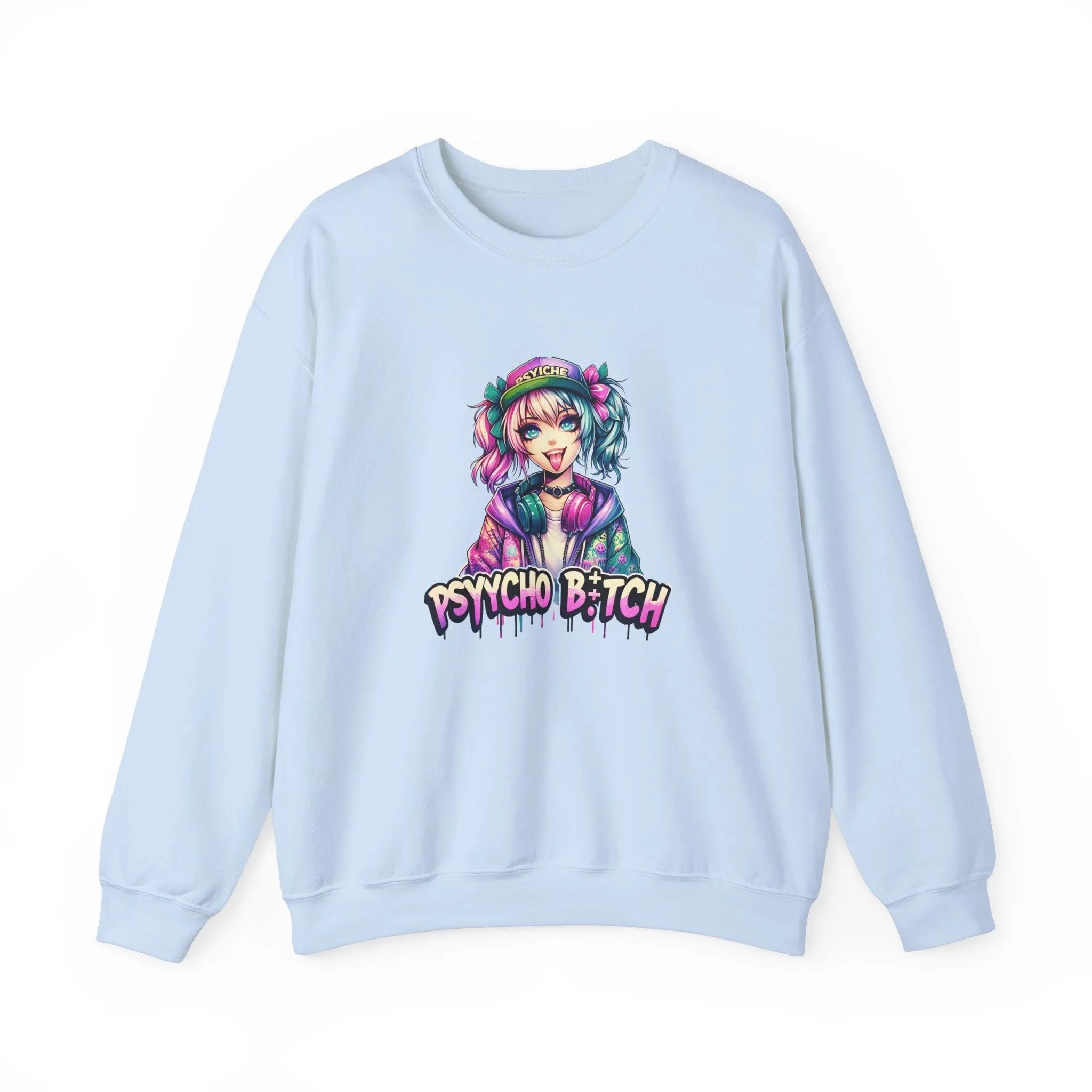 Graffiti Anime Girls Unisex Heavy Blend™ Crewneck Sweatshirt