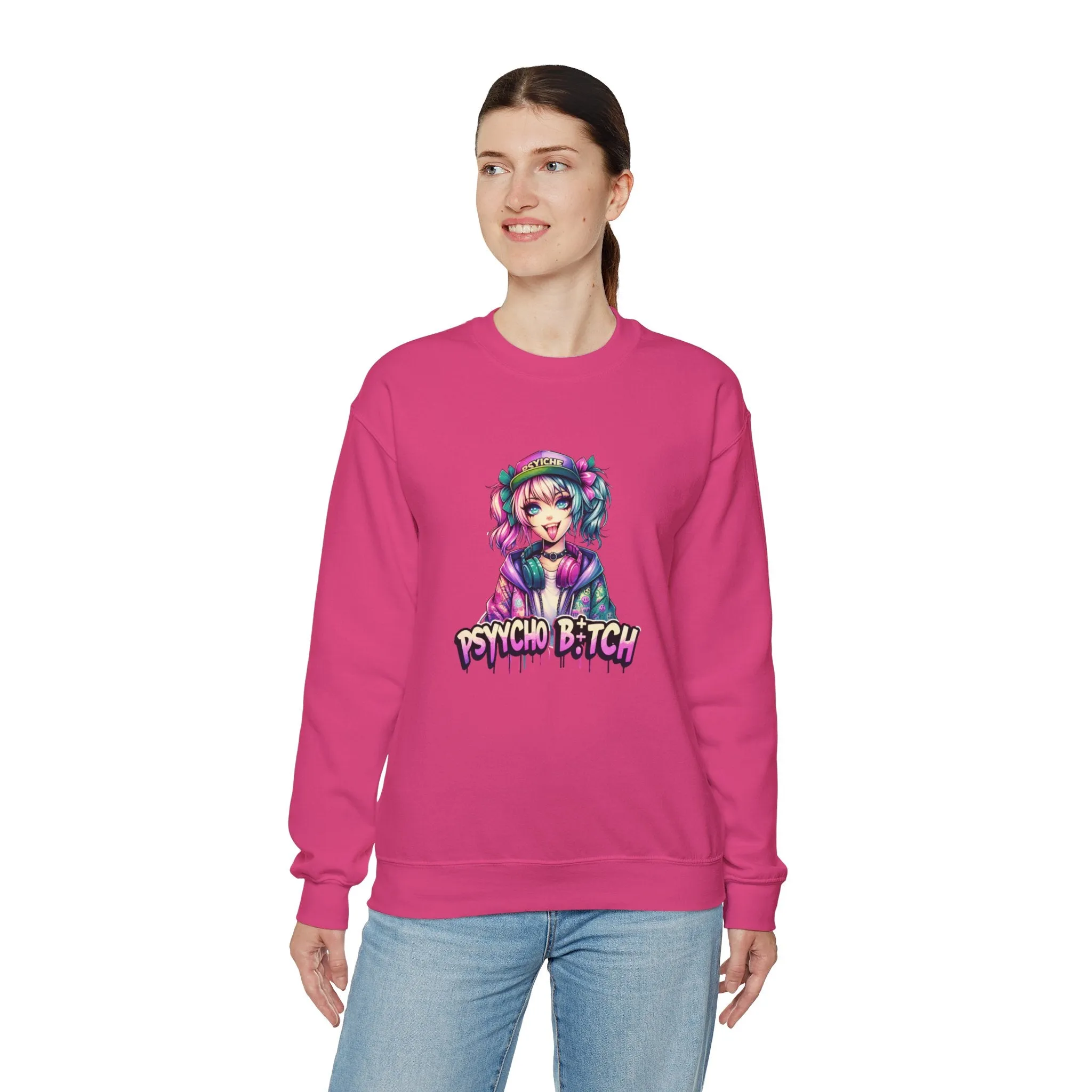 Graffiti Anime Girls Unisex Heavy Blend™ Crewneck Sweatshirt