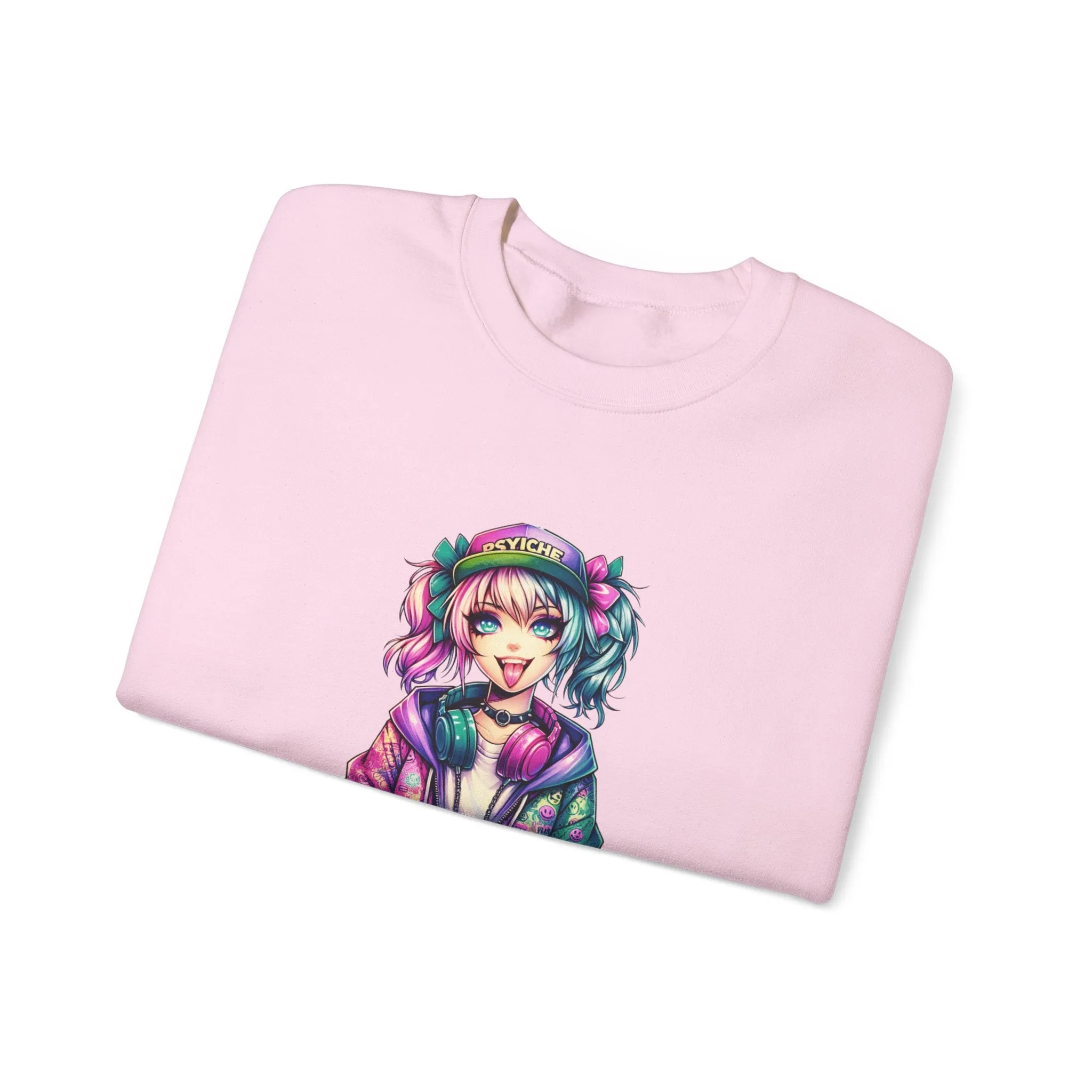 Graffiti Anime Girls Unisex Heavy Blend™ Crewneck Sweatshirt