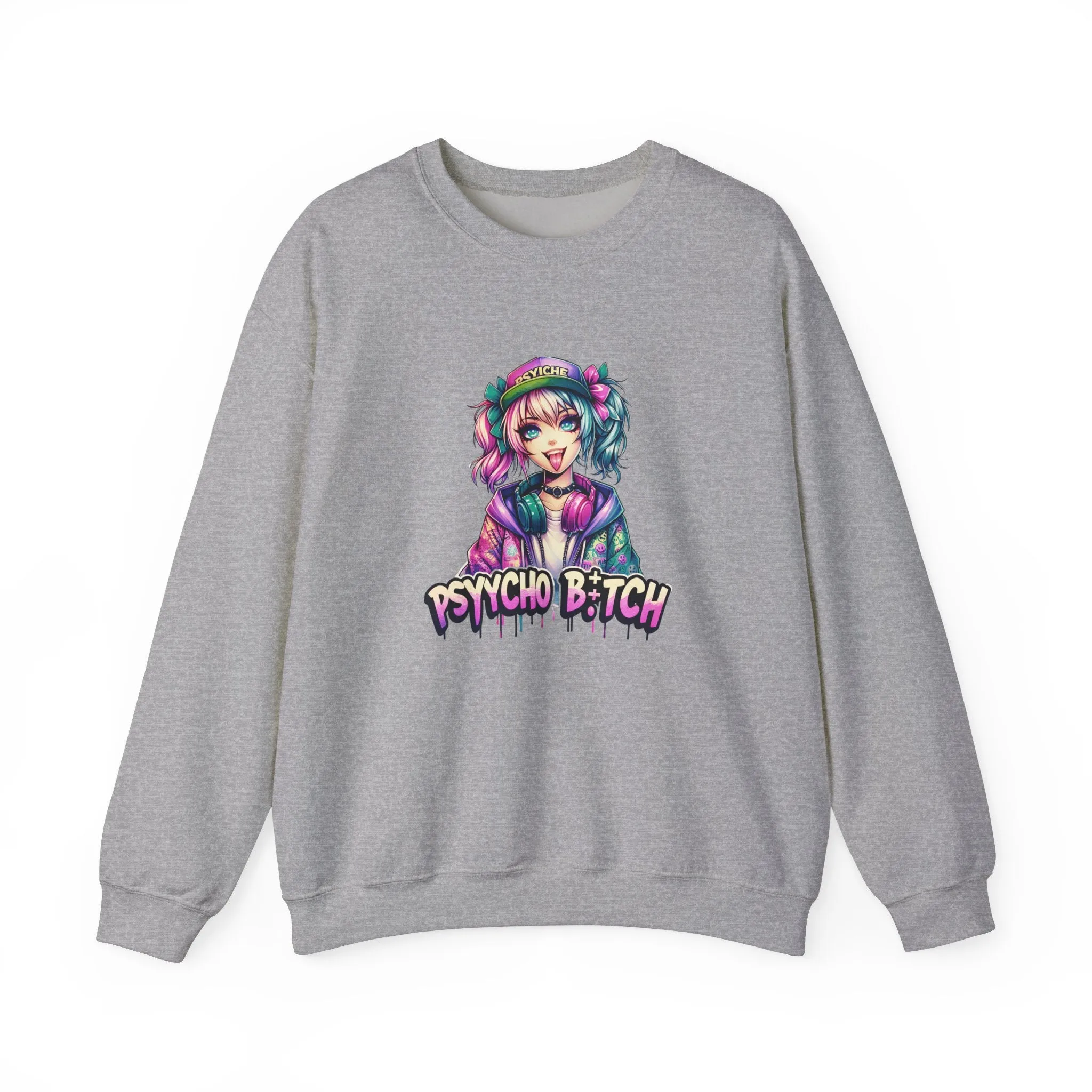 Graffiti Anime Girls Unisex Heavy Blend™ Crewneck Sweatshirt