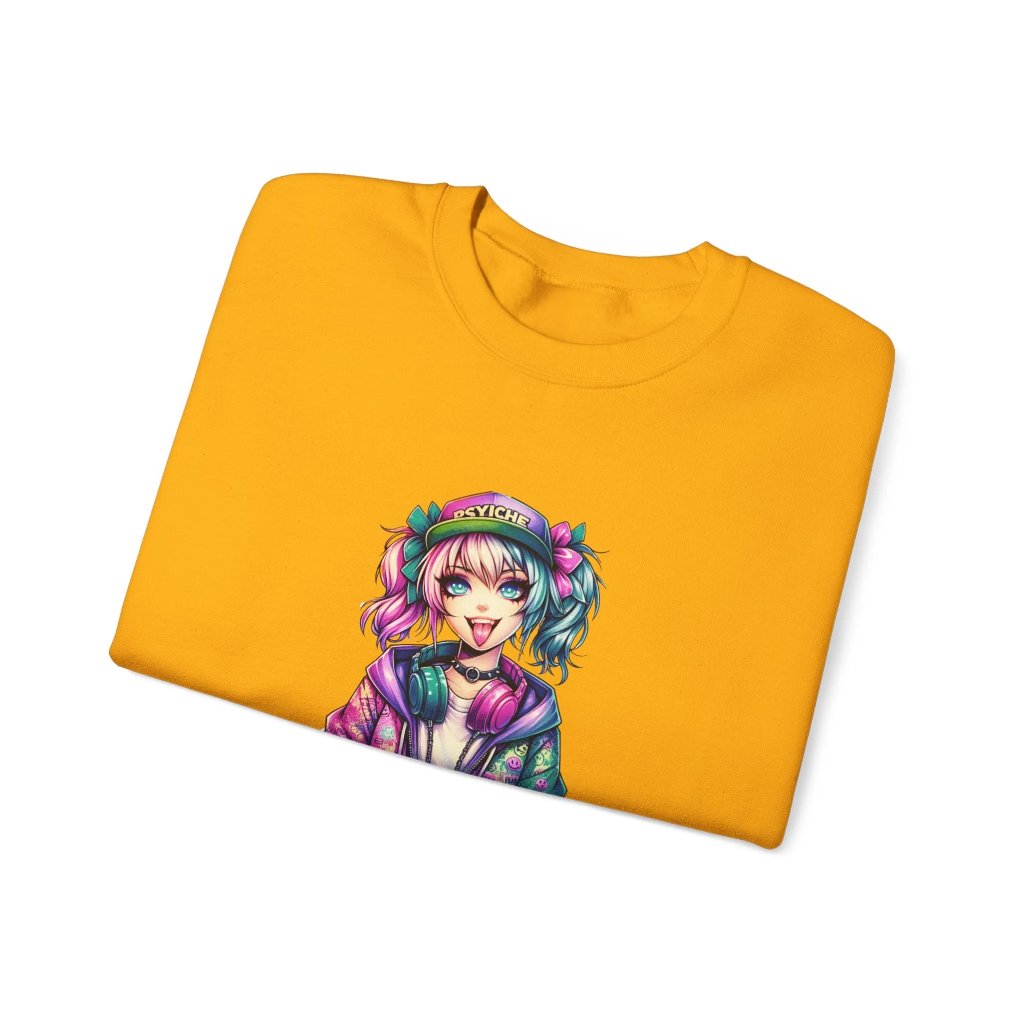 Graffiti Anime Girls Unisex Heavy Blend™ Crewneck Sweatshirt