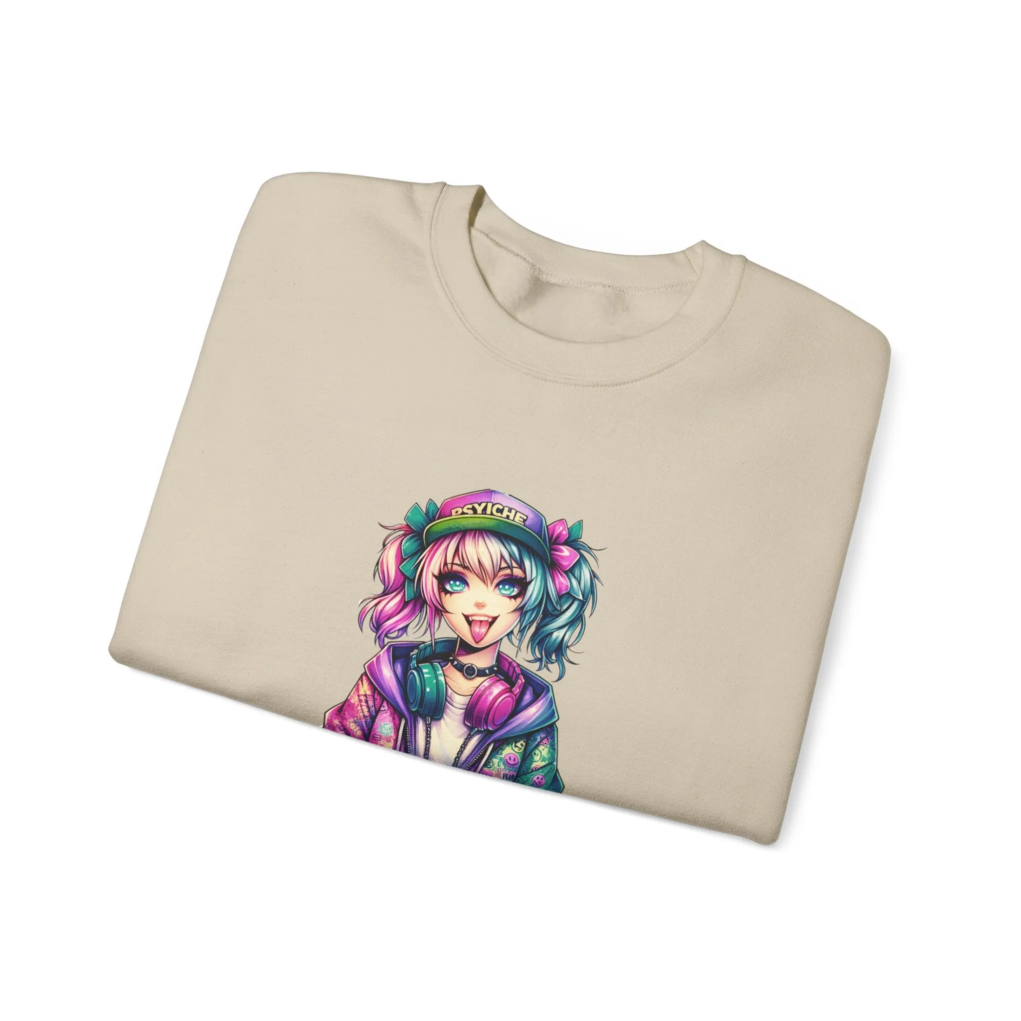 Graffiti Anime Girls Unisex Heavy Blend™ Crewneck Sweatshirt