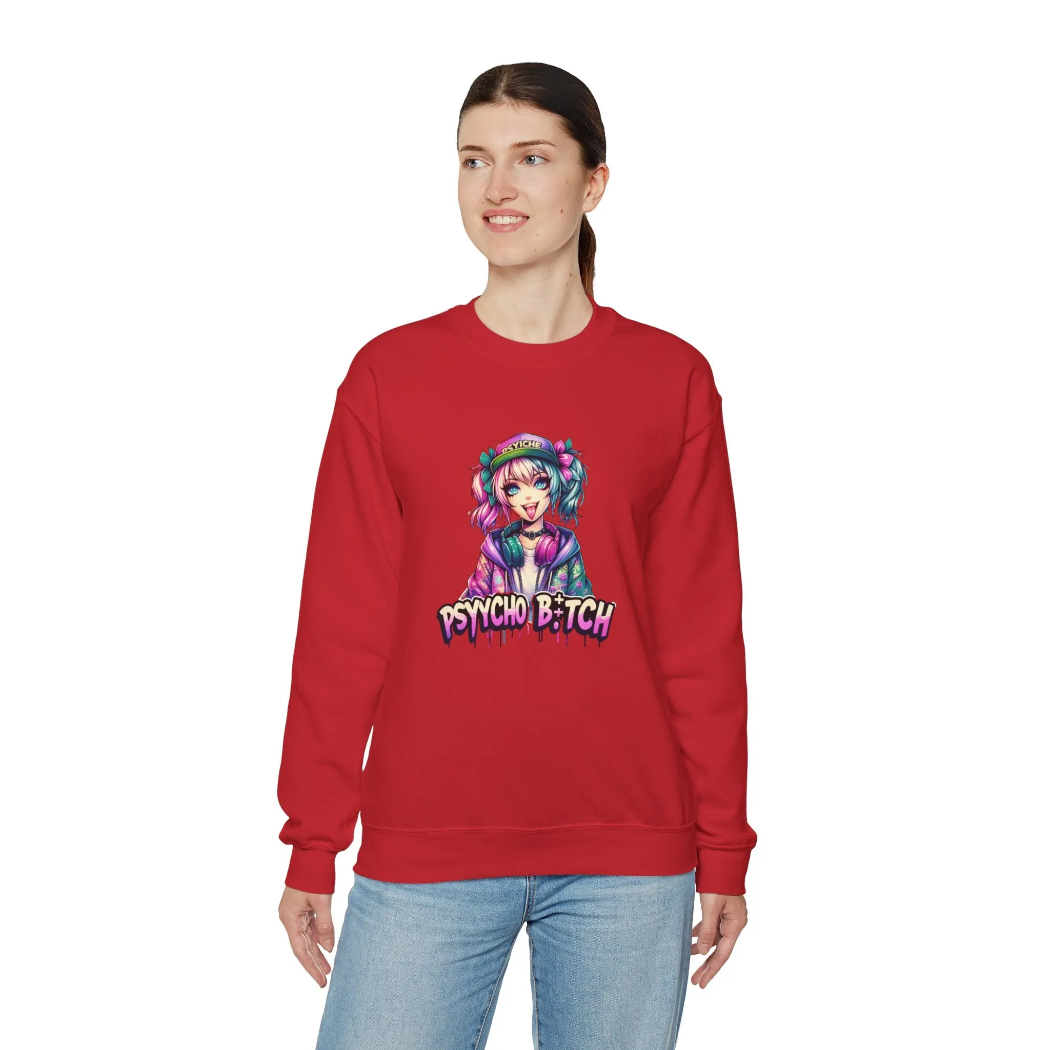 Graffiti Anime Girls Unisex Heavy Blend™ Crewneck Sweatshirt