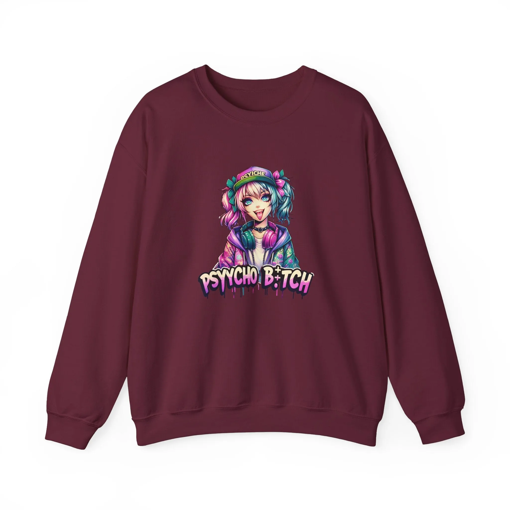 Graffiti Anime Girls Unisex Heavy Blend™ Crewneck Sweatshirt