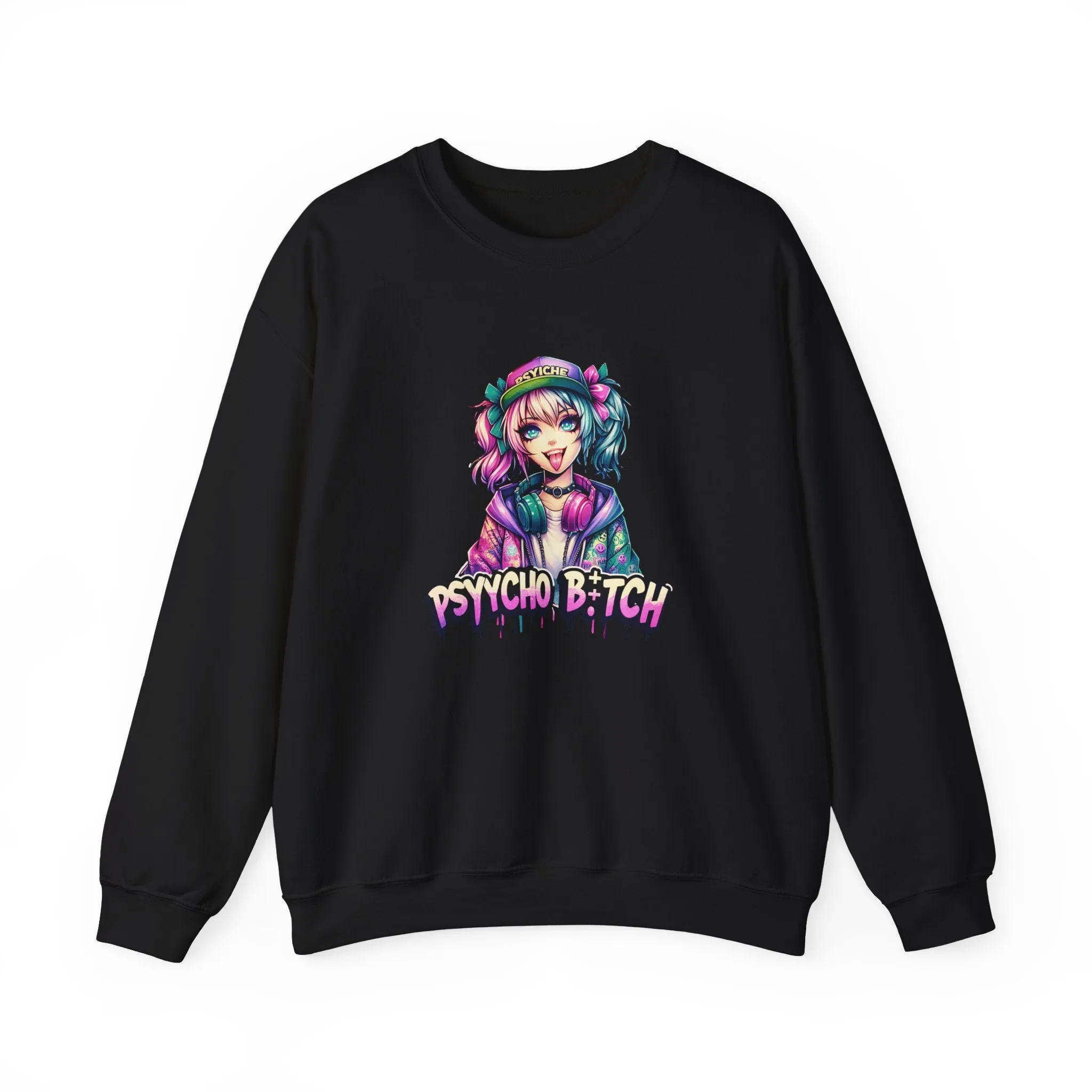 Graffiti Anime Girls Unisex Heavy Blend™ Crewneck Sweatshirt