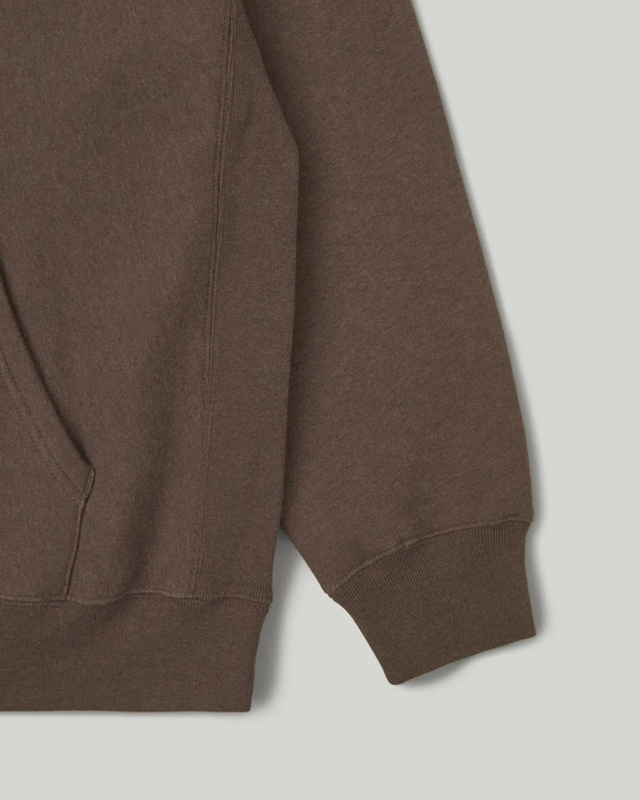 Half Zip Pocket Pullover Brown