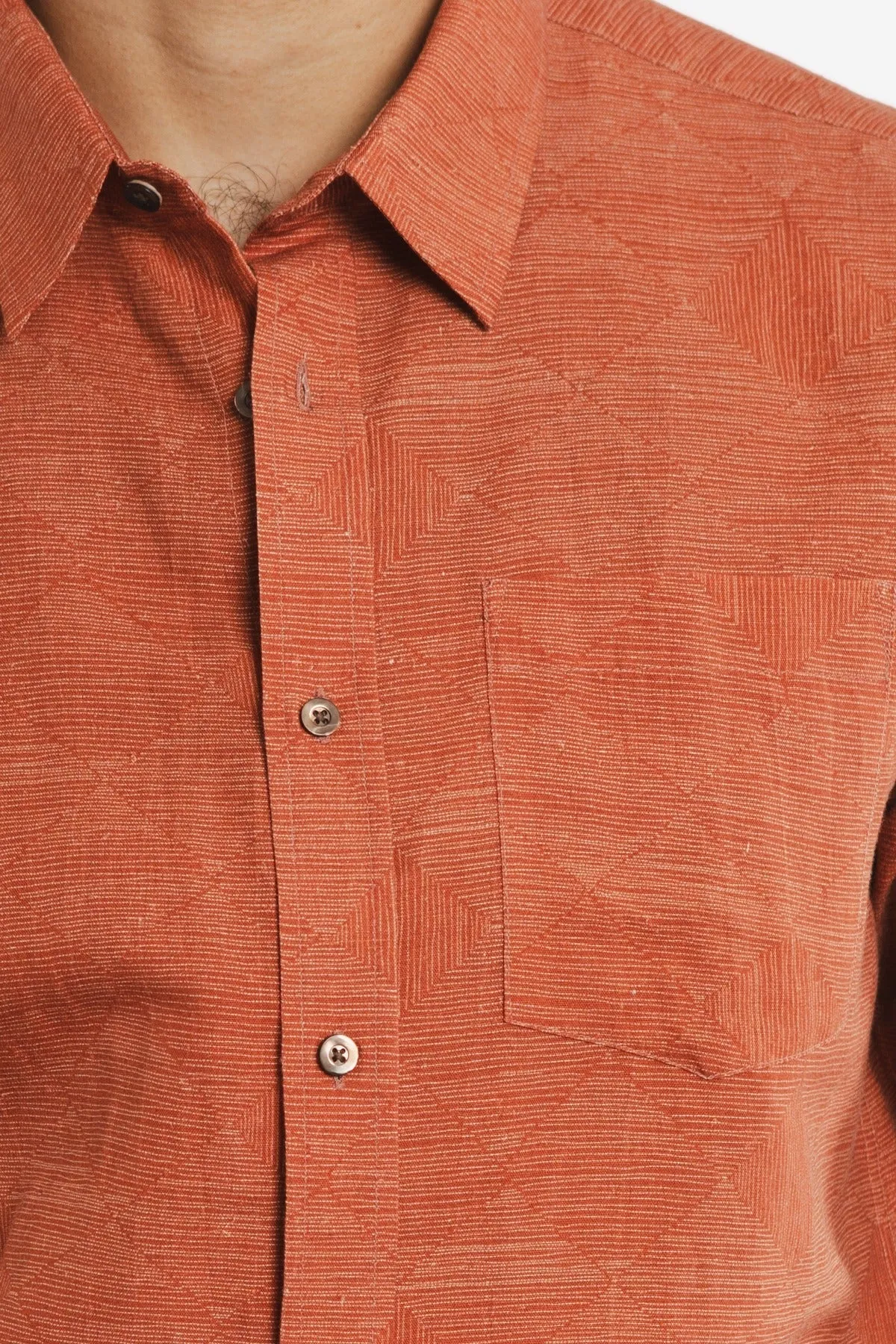 Harbor Slim Shirt | Rust Line | Bridge & Burn