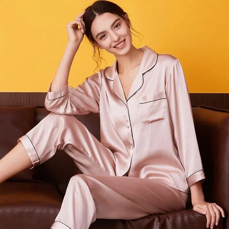 High Quality Silk Pajamas