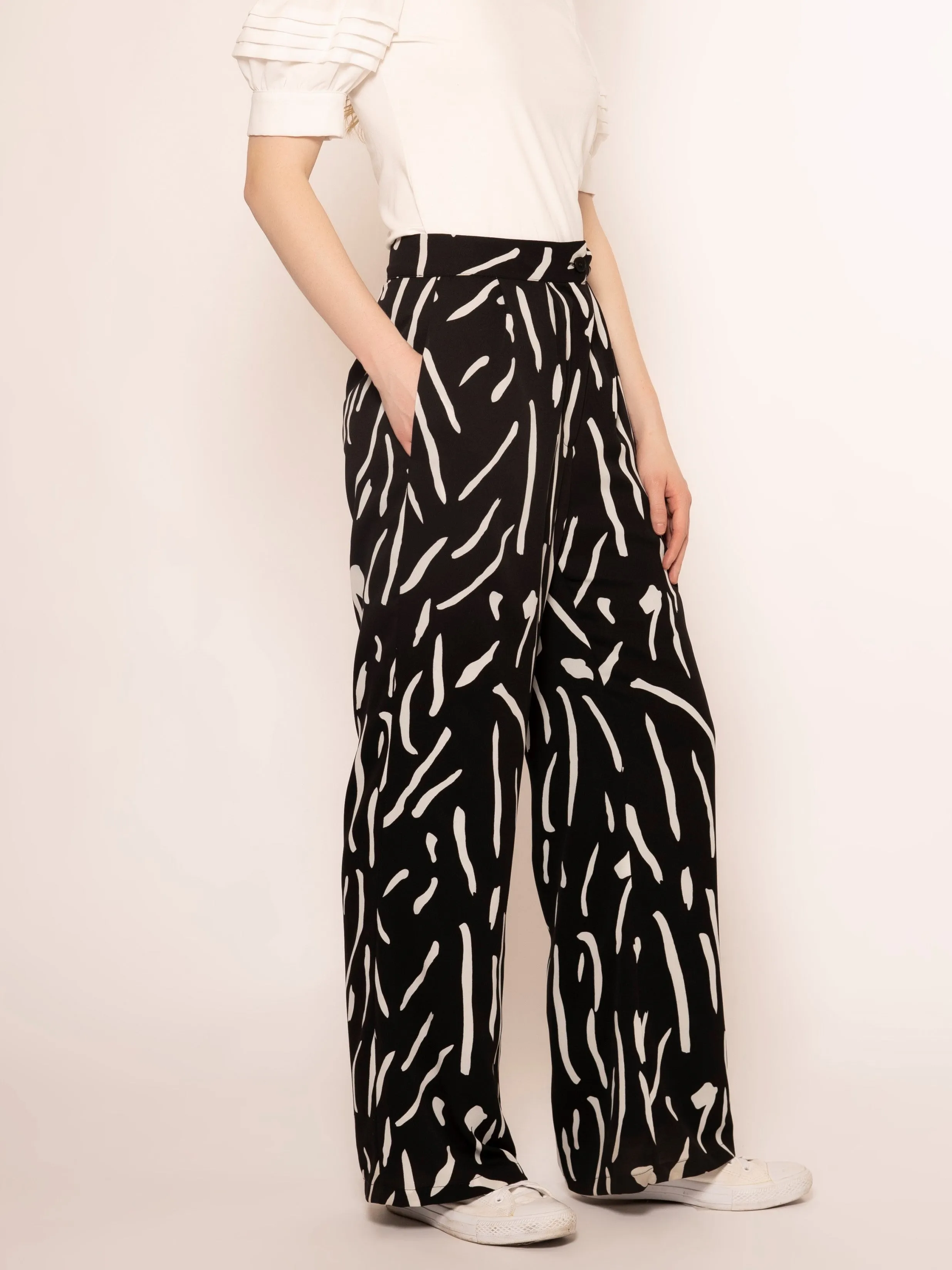 High-Waist Wide Pants