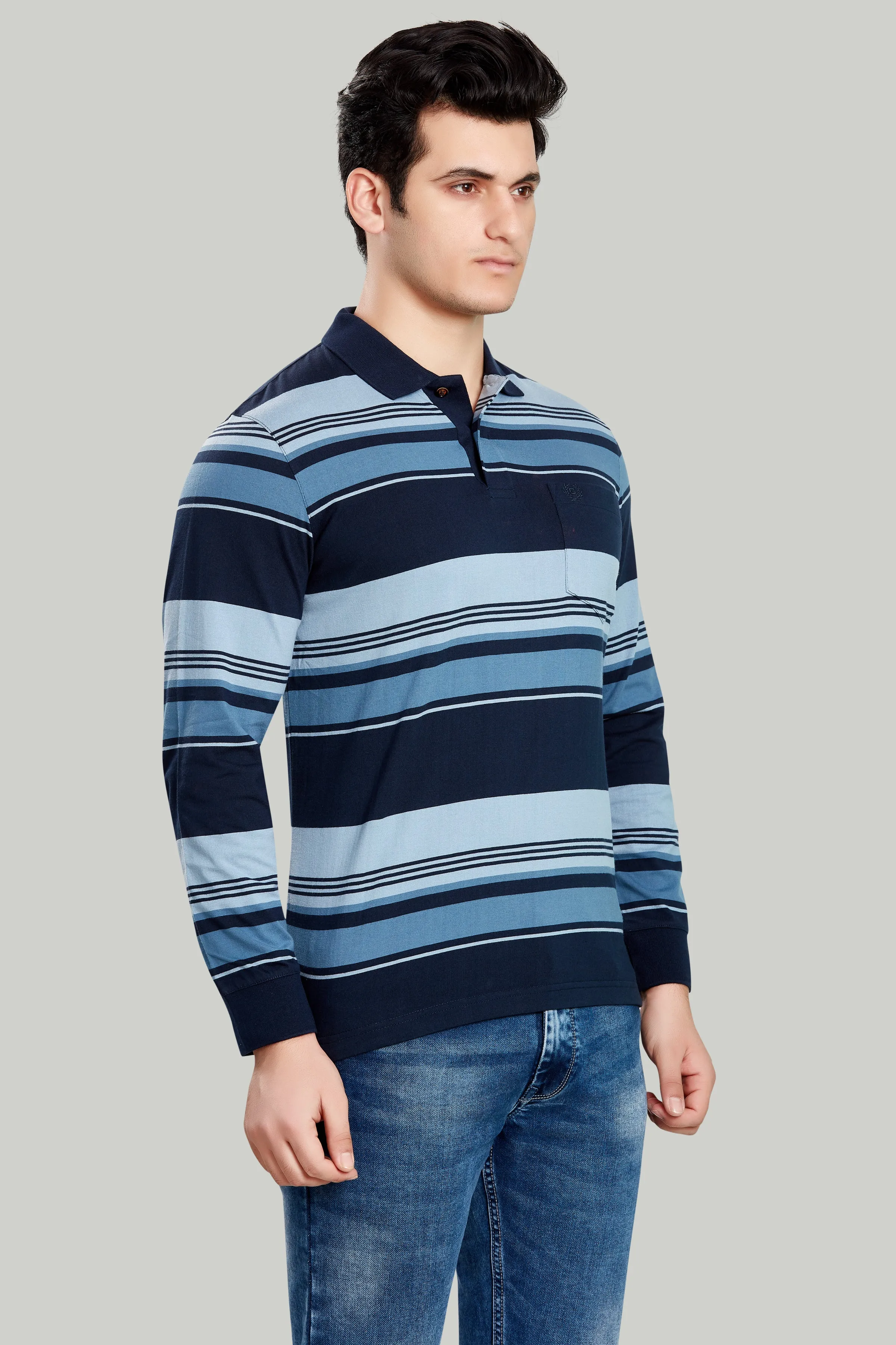 Jersey Stripe Polo