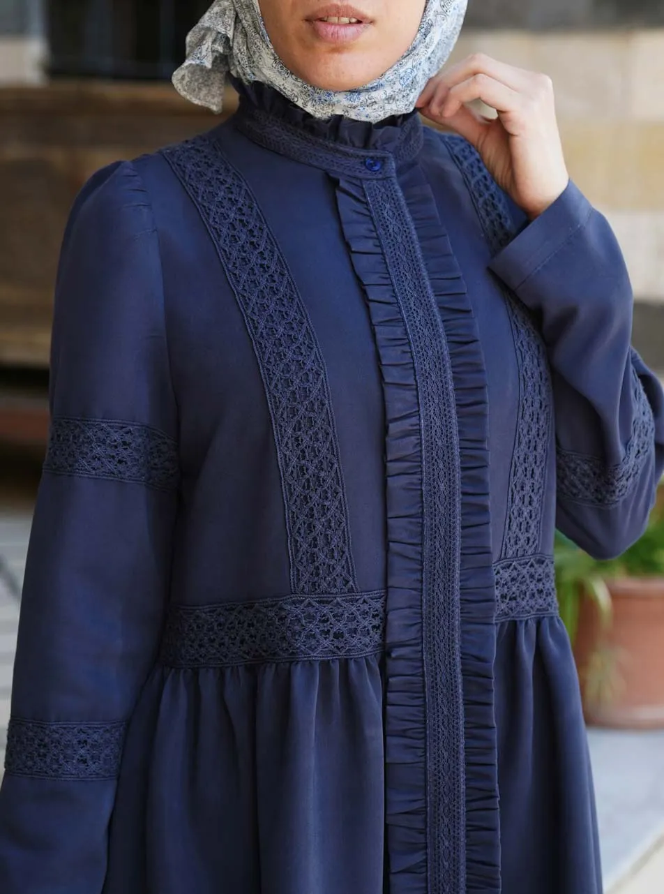 Lace, Ruffles and Gathers Abaya