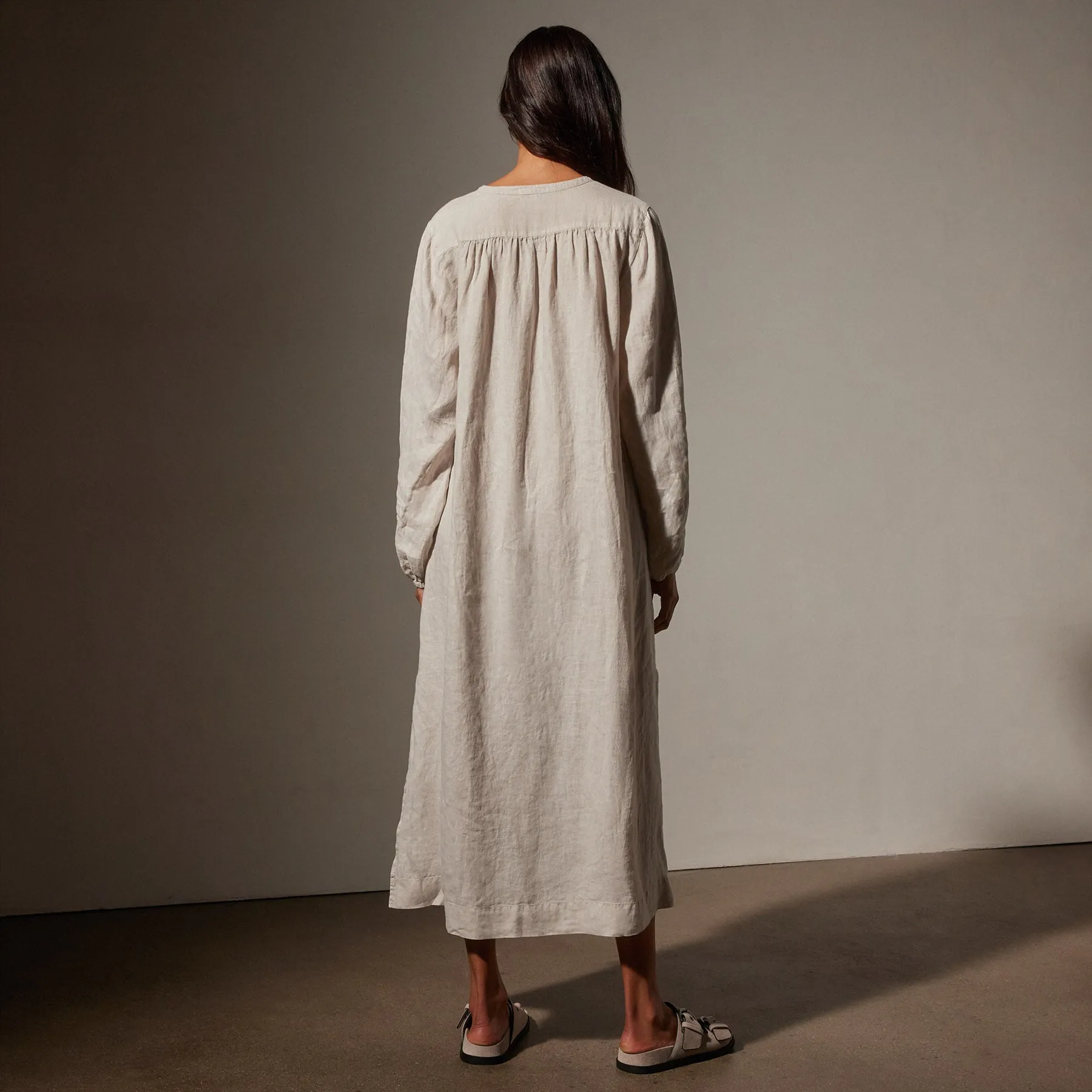 Lightweight Linen Dress - Salt Pigment