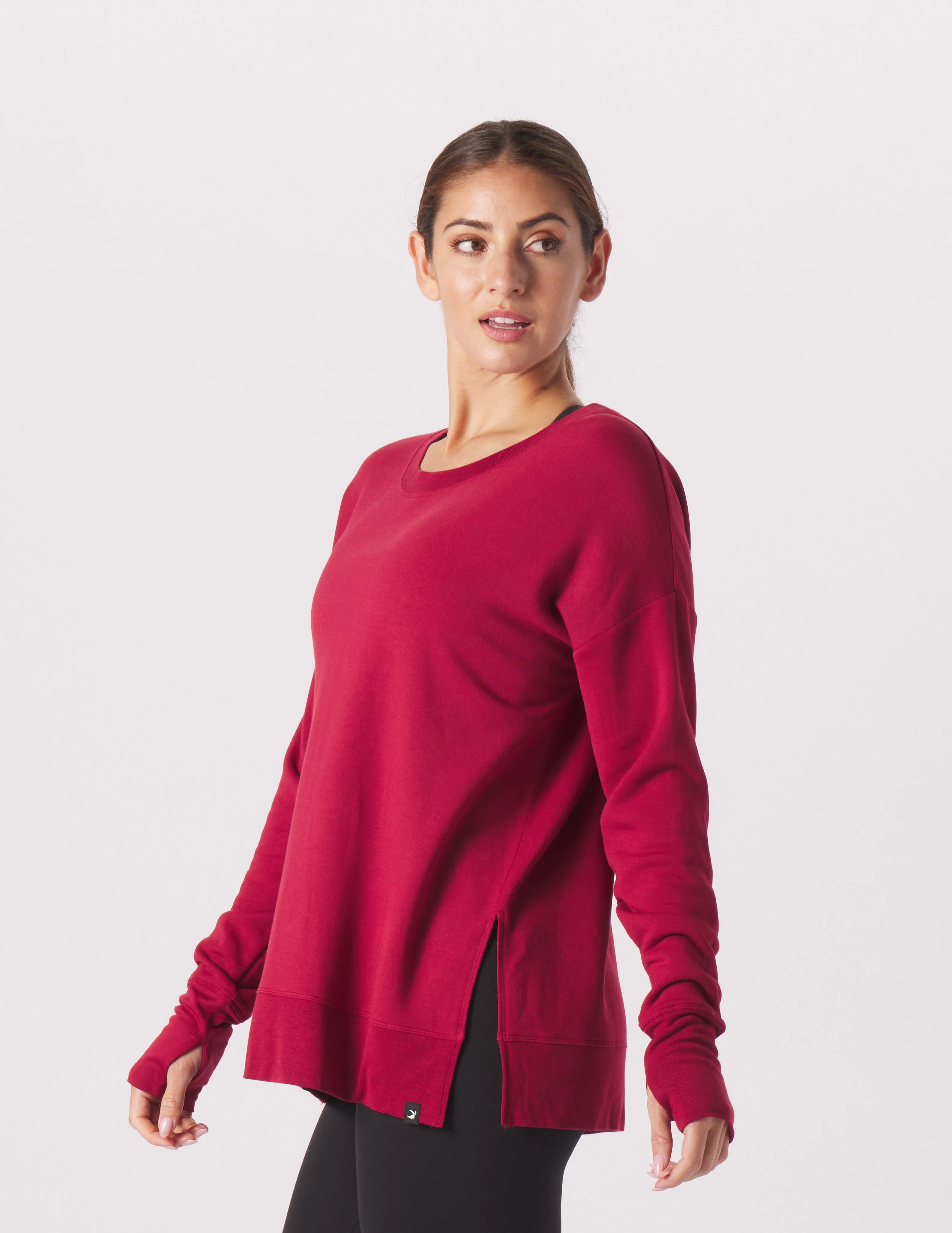 Lounge Long Sleeve: Cardinal