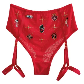 Love and Swans Santa Muerte High Waist Knicker