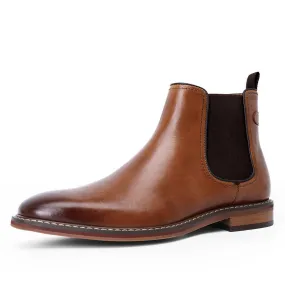 Men's Genuine Leather Chelsea Dress Boots