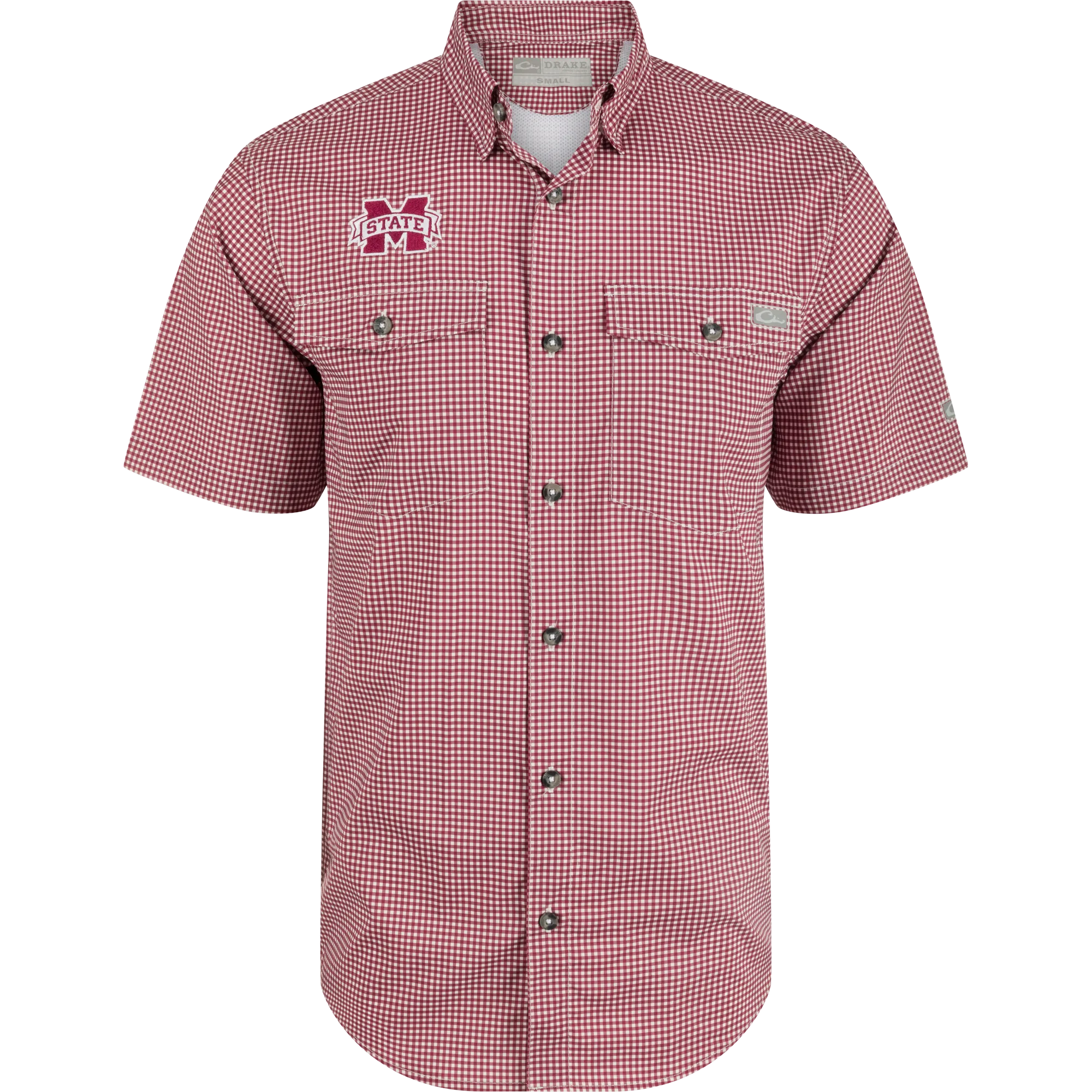 Mississippi State Frat Gingham Short Sleeve Shirt