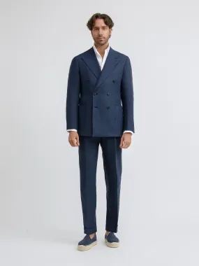 Navy Blue Linen Suit (DB)